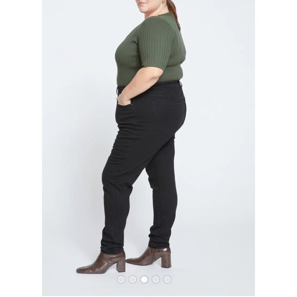 Universal Standard Joni High Rise Curve Slim Leg Jeans Sz 00 Womens Black XS - Picture 1 of 11